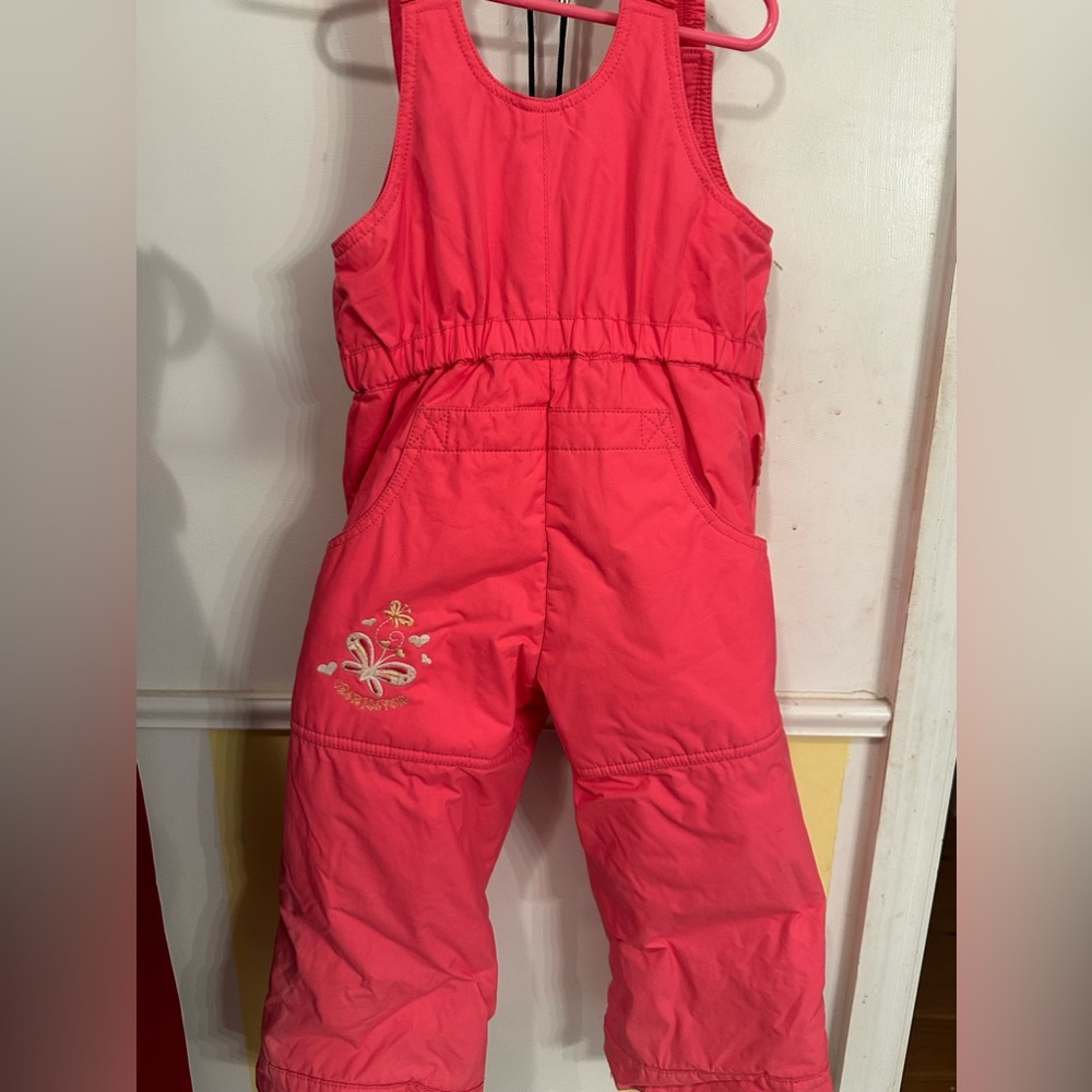 Obermeyer “Snowveralls” girls winter overalls size 4 with I-grow